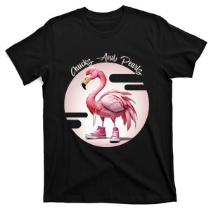 Flamingo Chucks And Pearls Comma La Kamala T-Shirt