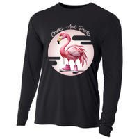 Flamingo Chucks And Pearls Comma La Kamala Cooling Performance Long Sleeve Crew