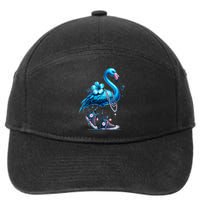 Flamingo Chucks And Pearls Comma La Kamala 2024 7-Panel Snapback Hat