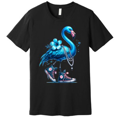 Flamingo Chucks And Pearls Comma La Kamala 2024 Premium T-Shirt