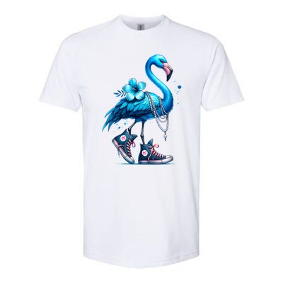 Flamingo Chucks And Pearls Comma La Kamala 2024 Softstyle CVC T-Shirt