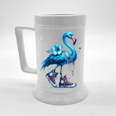 Flamingo Chucks And Pearls Comma La Kamala 2024 Beer Stein