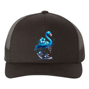 Flamingo Chucks And Pearls Comma La Kamala 2024 Yupoong Adult 5-Panel Trucker Hat