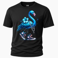 Flamingo Chucks And Pearls Comma La Kamala 2024 Cooling Performance Crew T-Shirt