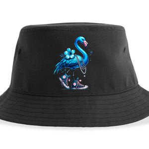 Flamingo Chucks And Pearls Comma La Kamala 2024 Sustainable Bucket Hat