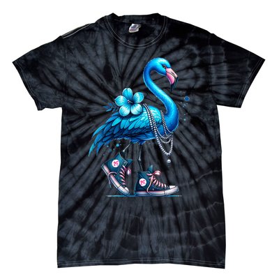 Flamingo Chucks And Pearls Comma La Kamala 2024 Tie-Dye T-Shirt