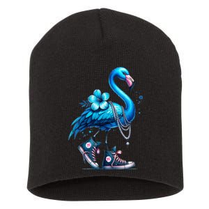 Flamingo Chucks And Pearls Comma La Kamala 2024 Short Acrylic Beanie