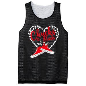 Funny Chucks And Pearls Im With Her Kamala 2024 Gift Mesh Reversible Basketball Jersey Tank