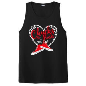 Funny Chucks And Pearls Im With Her Kamala 2024 Gift PosiCharge Competitor Tank