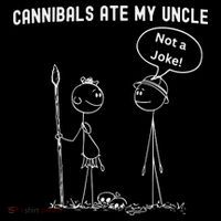 Funny Cannibals Ate My Uncle Political Impact Tech Backpack