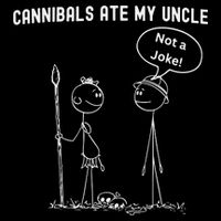 Funny Cannibals Ate My Uncle Political Flat Bill Trucker Hat