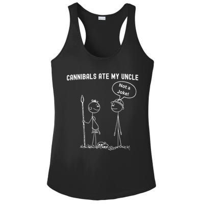 Funny Cannibals Ate My Uncle Political Ladies PosiCharge Competitor Racerback Tank