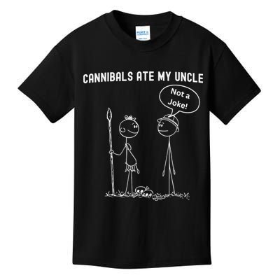 Funny Cannibals Ate My Uncle Political Kids T-Shirt
