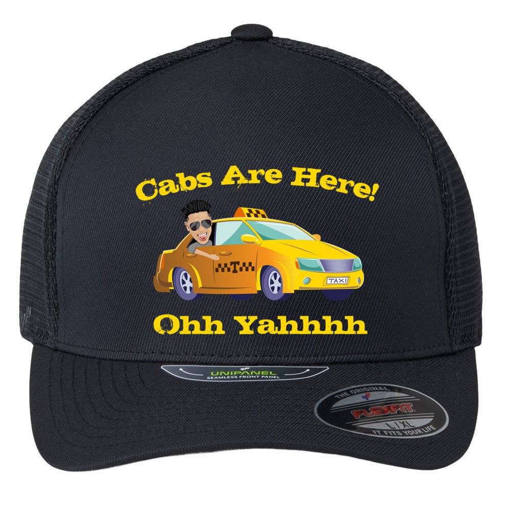 Funny Cabs Are Here With Dj Pauly D From The Jersey Shore Ohh Yahhh Flexfit Unipanel Trucker Cap