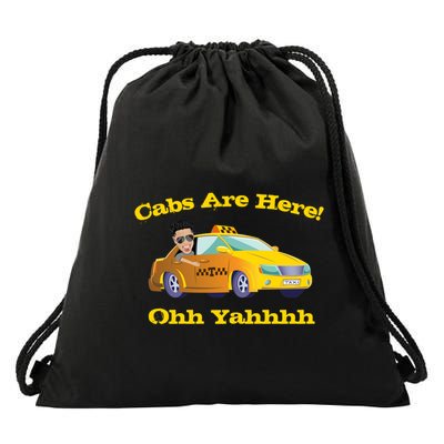 Funny Cabs Are Here With Dj Pauly D From The Jersey Shore Ohh Yahhh Drawstring Bag