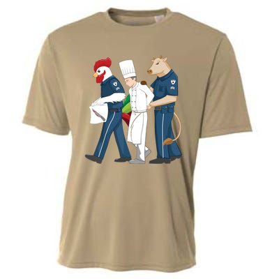 Funny Chef Accused Of Murder Restaurant Cook Kitchen Worker Cooling Performance Crew T-Shirt