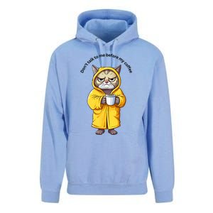 Funny Cat And Coffe Unisex Surf Hoodie