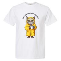 Funny Cat And Coffe Garment-Dyed Heavyweight T-Shirt