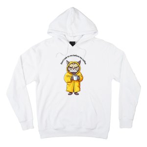 Funny Cat And Coffe Hoodie