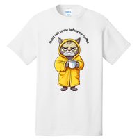 Funny Cat And Coffe Tall T-Shirt