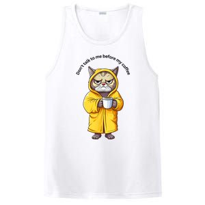 Funny Cat And Coffe PosiCharge Competitor Tank