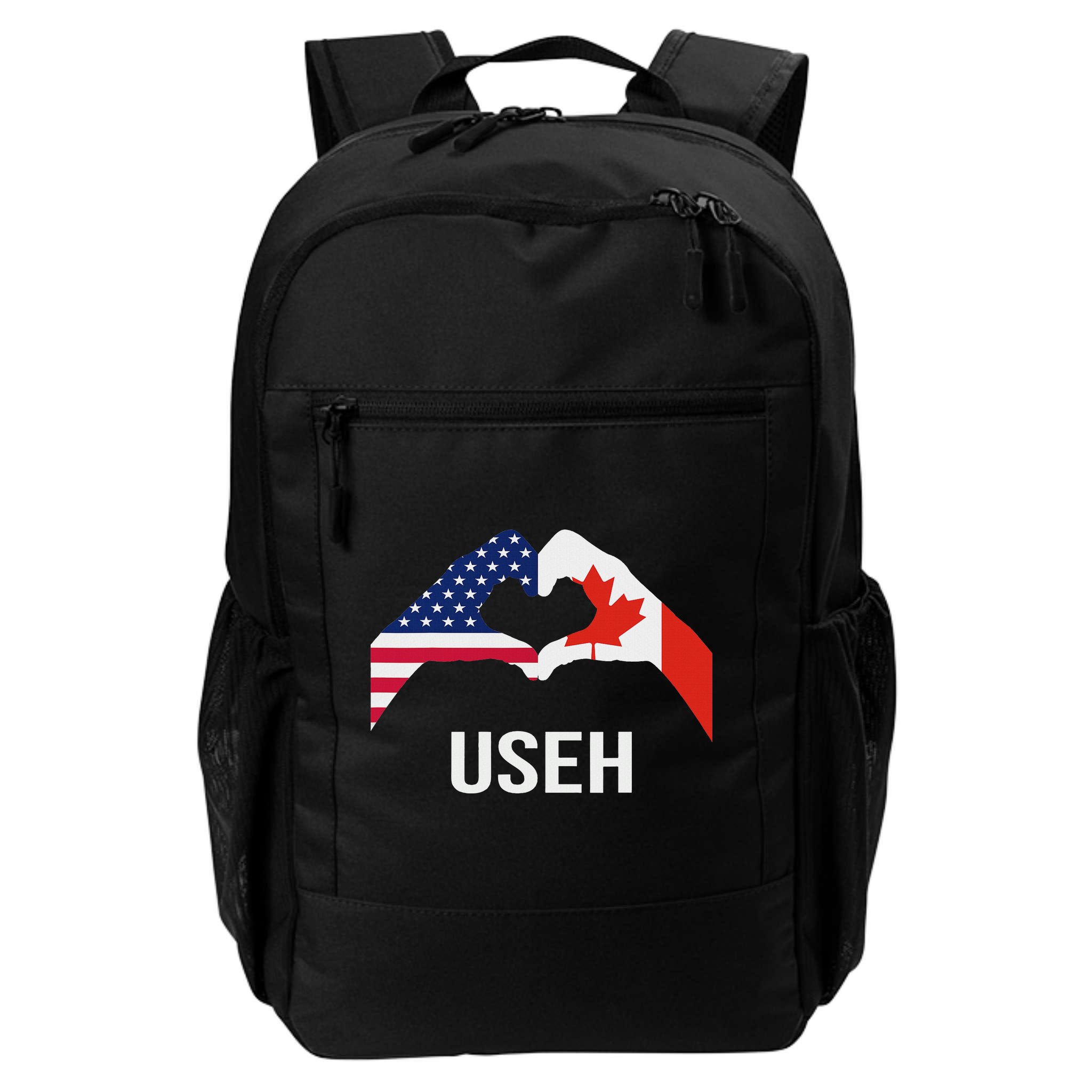 Funny Canada American Flag Us Eh Backpack