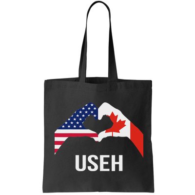 Funny Canada American Flag Us Eh Bag
