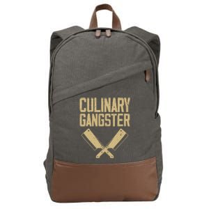 Funny Chef Art Restaurant Kitchen Food Cooking Cotton Canvas Backpack