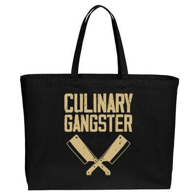 Funny Chef Art Restaurant Kitchen Food Cooking Cotton Canvas Jumbo Tote