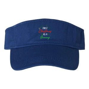 First Christmas As A Granny Funny Xmas First Time Grandma Gift Valucap Bio-Washed Visor