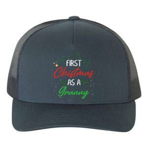 First Christmas As A Granny Funny Xmas First Time Grandma Gift Yupoong Adult 5-Panel Trucker Hat