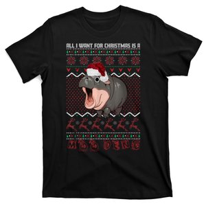 Funny Christmas All I Want For Christmas Is A Moo Deng Gift T-Shirt