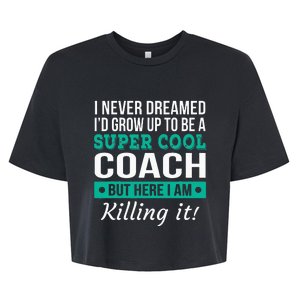 Funny Coach Appreciation Thank You Gift Bella+Canvas Jersey Crop Tee