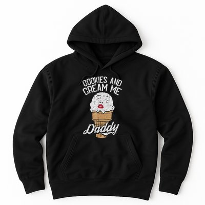 Funny Cookies And Cream Me Halloween Daddy Lazy Humor Horror Hoodie