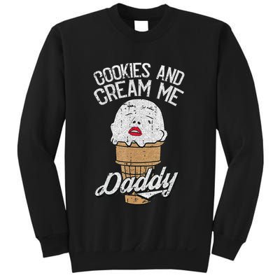 Funny Cookies And Cream Me Halloween Daddy Lazy Humor Horror Sweatshirt