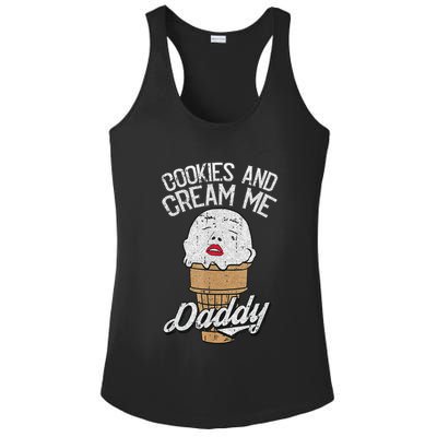 Funny Cookies And Cream Me Halloween Daddy Lazy Humor Horror Ladies PosiCharge Competitor Racerback Tank