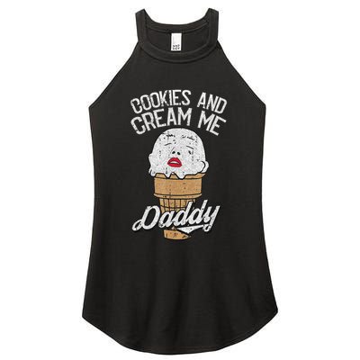 Funny Cookies And Cream Me Halloween Daddy Lazy Humor Horror Women's Perfect Tri Rocker Tank