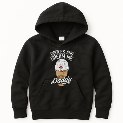 Funny Cookies And Cream Me Halloween Daddy Lazy Humor Horror Kids Hoodie