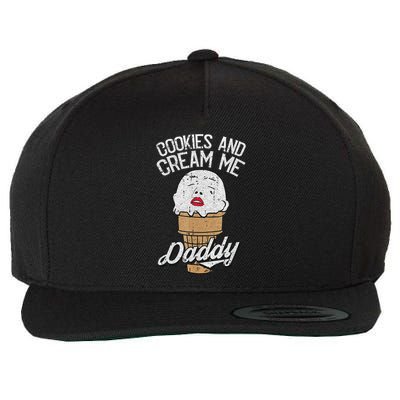 Funny Cookies And Cream Me Halloween Daddy Lazy Humor Horror Wool Snapback Cap