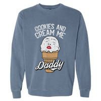 Funny Cookies And Cream Me Halloween Daddy Lazy Humor Horror Garment-Dyed Sweatshirt