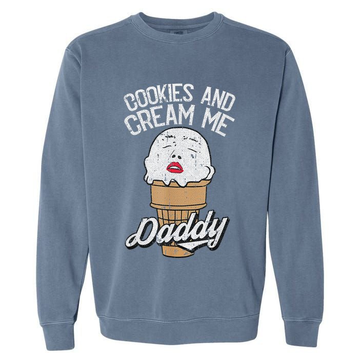 Funny Cookies And Cream Me Halloween Daddy Lazy Humor Horror Garment-Dyed Sweatshirt