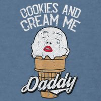 Funny Cookies And Cream Me Halloween Daddy Lazy Humor Horror Garment-Dyed Sweatshirt