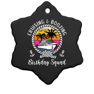 Funny Cruising And Boozing Birthday Cruise Birthday Squad Ceramic Star Ornament