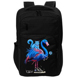 Flamingo Chucks And Pearls Cat Ladies Kamala 2024 Impact Tech Backpack