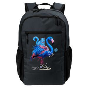 Flamingo Chucks And Pearls Cat Ladies Kamala 2024 Daily Commute Backpack