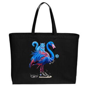 Flamingo Chucks And Pearls Cat Ladies Kamala 2024 Cotton Canvas Jumbo Tote