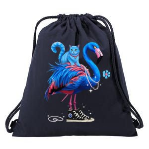 Flamingo Chucks And Pearls Cat Ladies Kamala 2024 Drawstring Bag