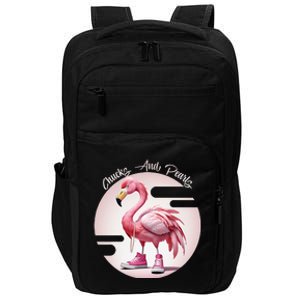 Flamingo Chucks And Pearls Comma La Kamala Impact Tech Backpack