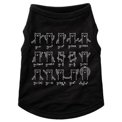 Funny Cat And Math Cat And Algebra Lover Cat Doggie Tank