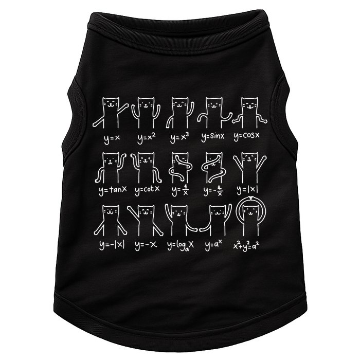 Funny Cat And Math Cat And Algebra Lover Cat Doggie Tank